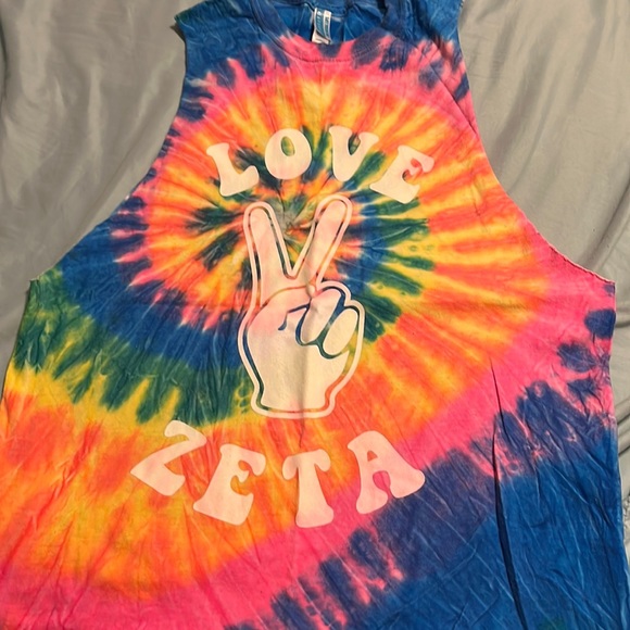 Tie dye ZTA muscle Tee - Picture 1 of 4